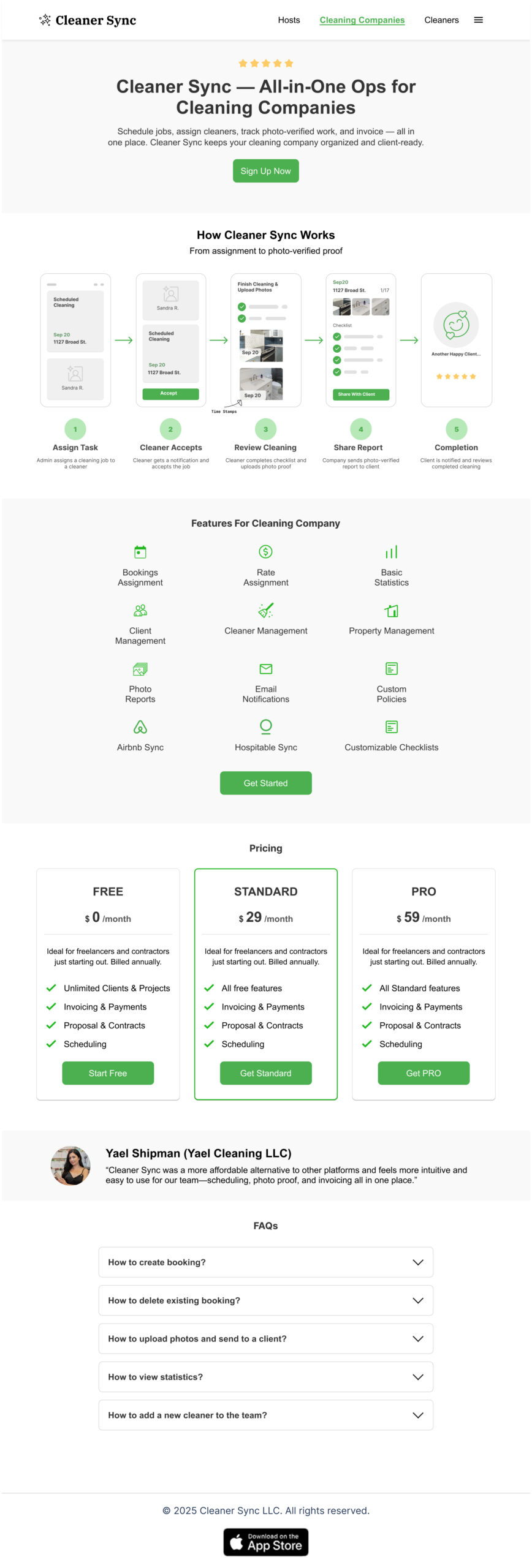 Landing Page - Desktop